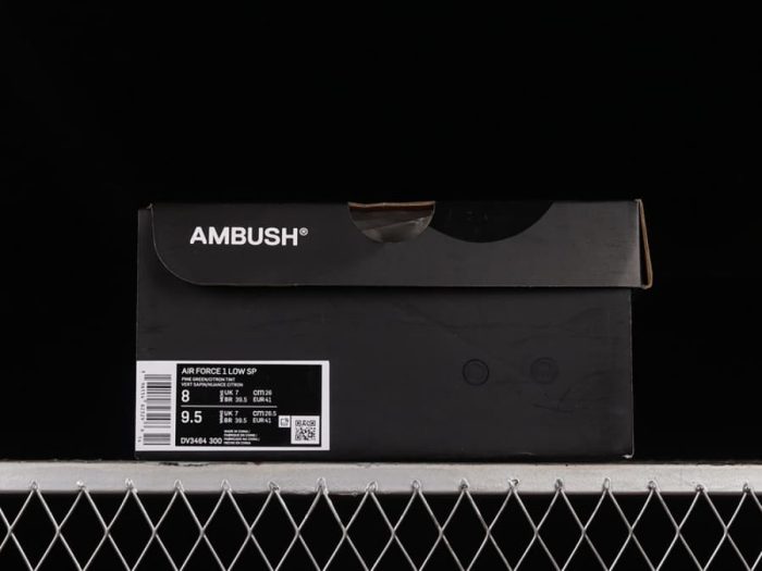 Ambush x Nike Air Force 1 Low Pine Green and Citron - Image 10