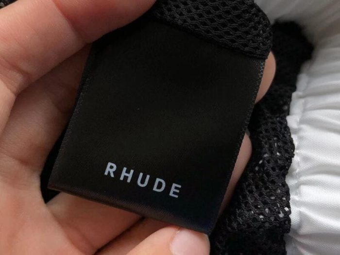 Rhude Side Logo Shorts Black - Image 8