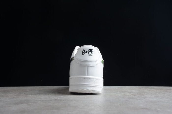 A Bathing Ape Bape Sta Low White ABC Camo Green - Image 8