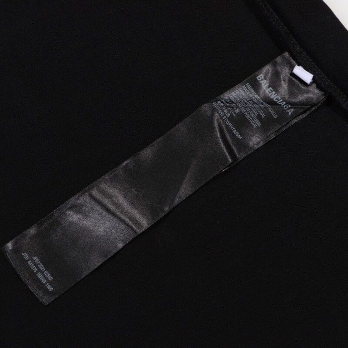 T-shirt Balenciaga Top League Oversized Black - Image 9