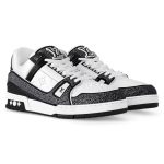 Louis Vuitton Trainer Black Rhinestone Sneakers - Image 2