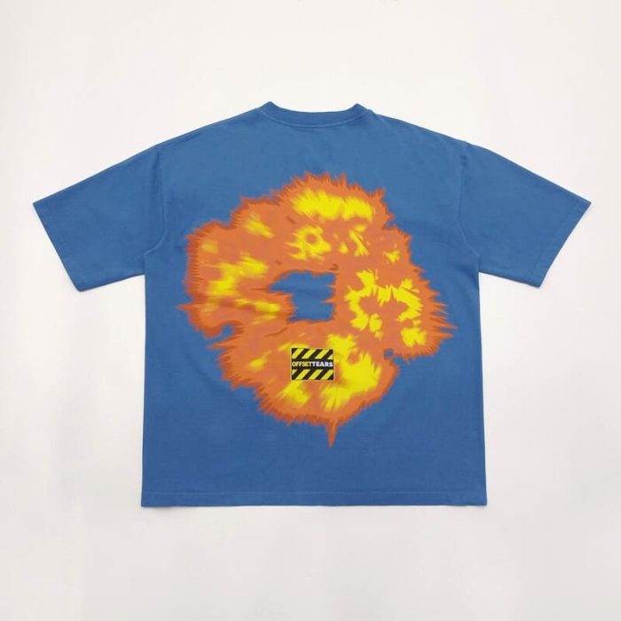 T-shirt Denim Tears x Offset Set It Off #1 Blue - Image 3
