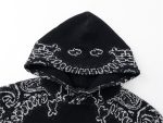 Amiri Bandana B-Ball Hoodie 'BlackGrey' - Image 5