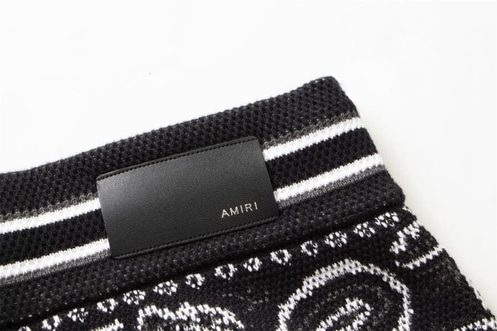 Amiri Bandana B-Ball Sweatpants 'BlackGrey' - Image 5