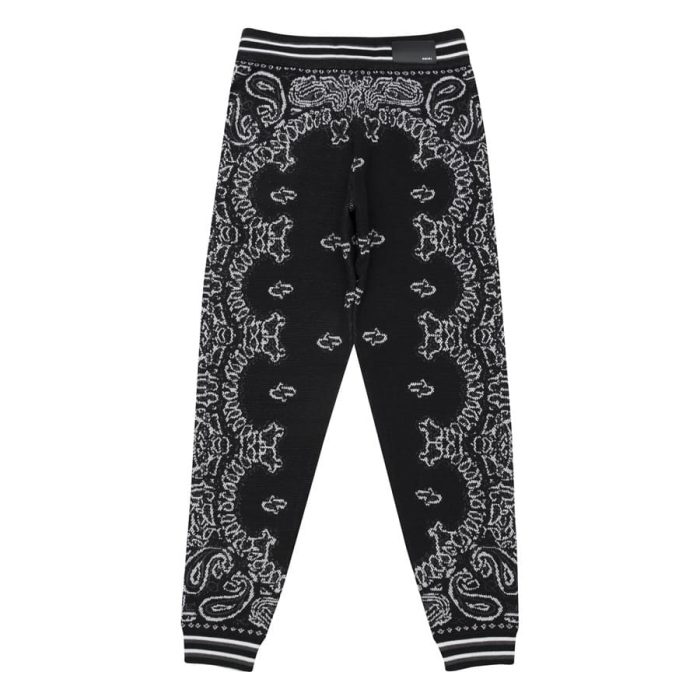 Amiri Bandana B-Ball Sweatpants 'BlackGrey' - Image 2