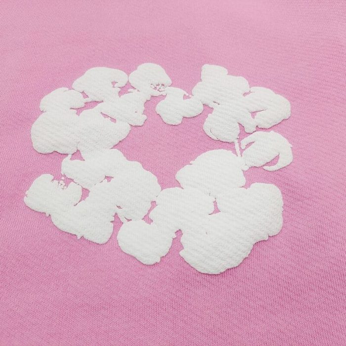 Hoodie Denim Tears The Cotton Wreath Pink - Image 7