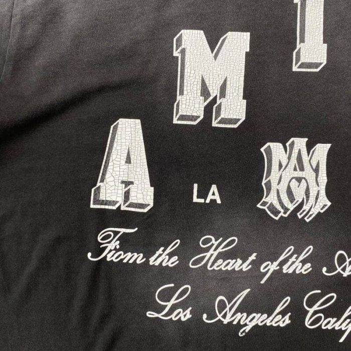T-shirt Amiri Vintage Collegiate Black - Image 6