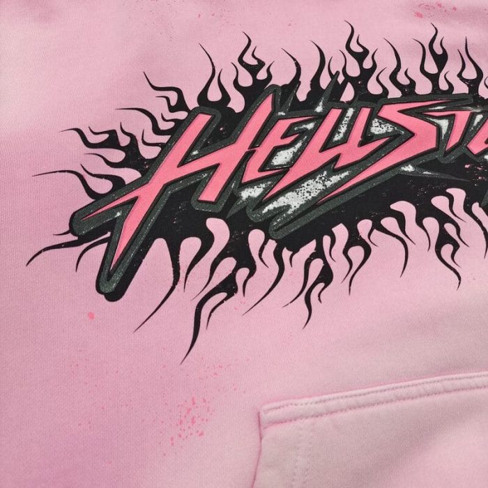 Hoodie Hellstar Brainwashed Without Brain Pink - Image 5