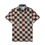 Set Louis Vuitton LV Checkered Print Shorts - Image 3