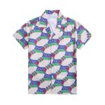 Set Gucci Multicolor GG Pattern Shirt and Shorts GC003 - Image 2