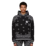 Amiri Bandana B-Ball Hoodie 'BlackGrey' - Image 3