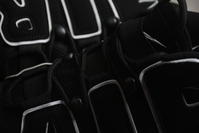 Nike Air More Uptempo Black White - Image 9