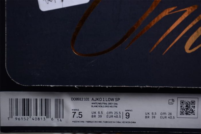 Jordan 1 Low x Union LA White Neutral Grey - Image 13
