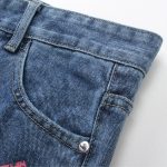 Jeans Denim Tears Multicolor Print Blue - Image 7