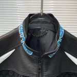 Jacket Louis Vuitton Leather Mix Biker - Image 6