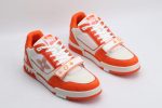 Louis Vuitton Trainer Monogram Denim Orange - Image 4