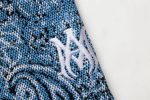 Amiri Bandana Crochet Basketball Shorts Blue - Image 4