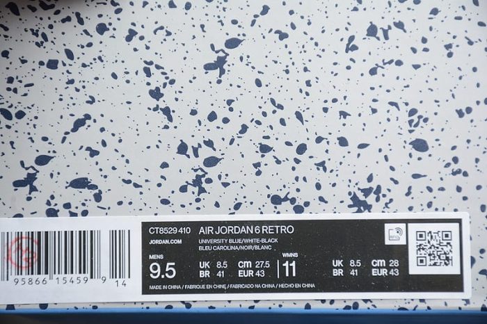 Air Jordan 6 Retro UNC White - Image 11