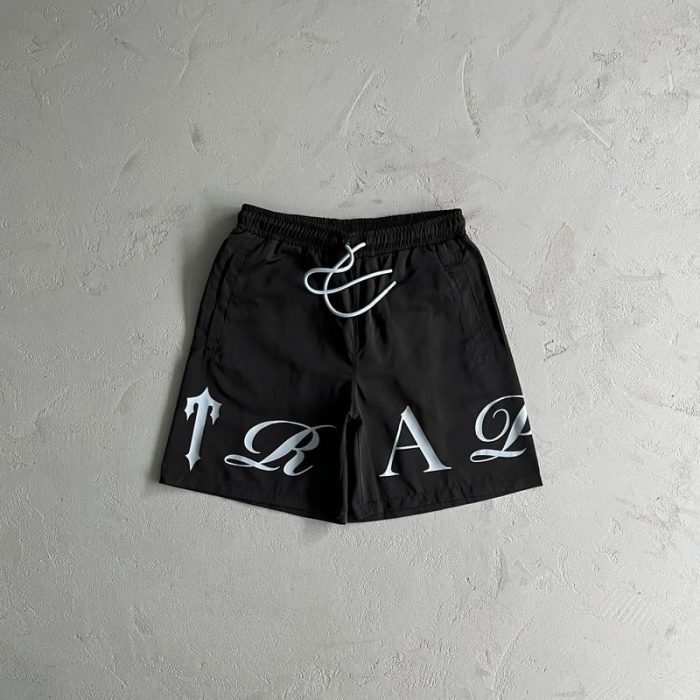 Shorts Trapstar Script Swimming Black/Nigara Mist - Image 2