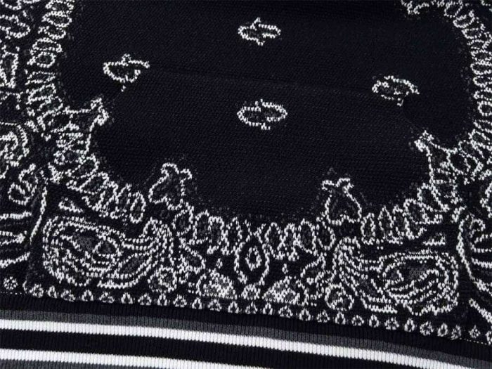 Amiri Bandana B-Ball Hoodie 'BlackGrey' - Image 6