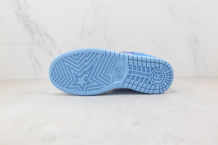 A Bathing Ape Bape SK8 Sta Blue White - Image 8