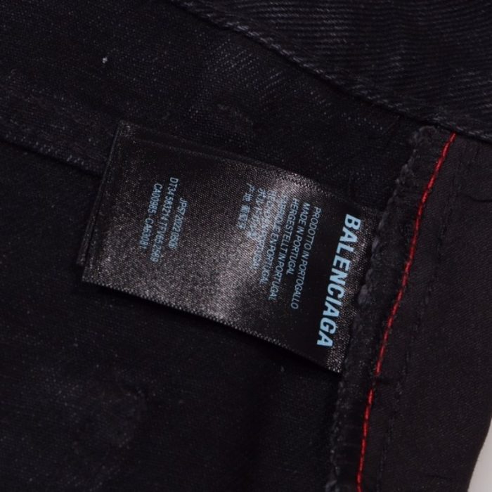 Jeans Balenciaga Script Black BL027 - Image 8