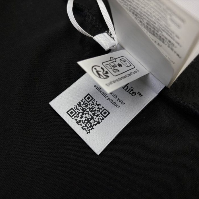 T-shirt Off-White Multi Logo Graphic Black Oversized OFF002 - Image 7
