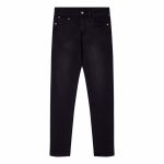 Jeans Balenciaga Logo Waistband Black BL030 - Image 2