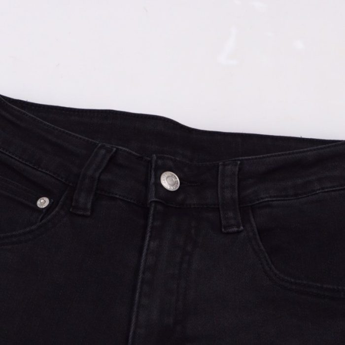 Jeans Balenciaga Logo Waistband Black BL030 - Image 4