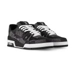 Louis Vuitton Trainer Plaid Black White - Image 3