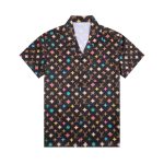 Set Louis Vuitton Monogram Multicolor Shirt and Shorts Set LV012 - Image 2
