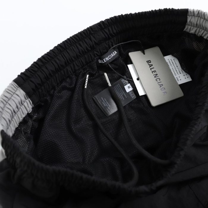Balenciaga Logo Track Pants Black BL012 - Image 7