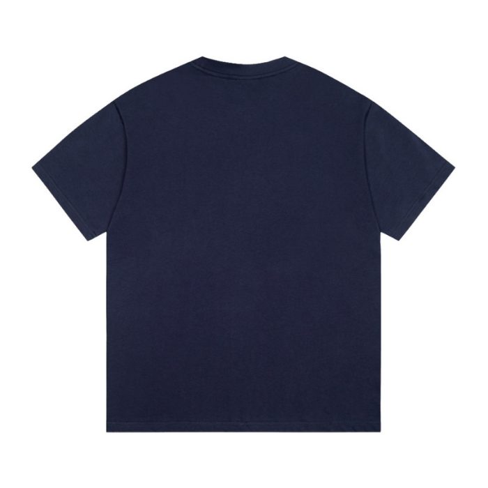 Gucci T-shirt GG Logo Print Navy GC064 - Image 2