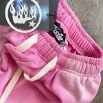 Hellstar Flame Sweatpants Pink/Silver - Image 7