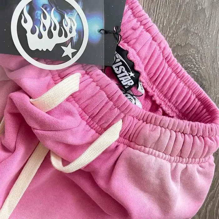 Hellstar Flame Sweatpants Pink/Silver - Image 7