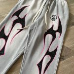 Hellstar Grey Future Flame Sweatpants - Image 4