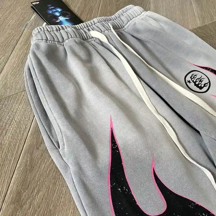 Hellstar Grey Future Flame Sweatpants - Image 5
