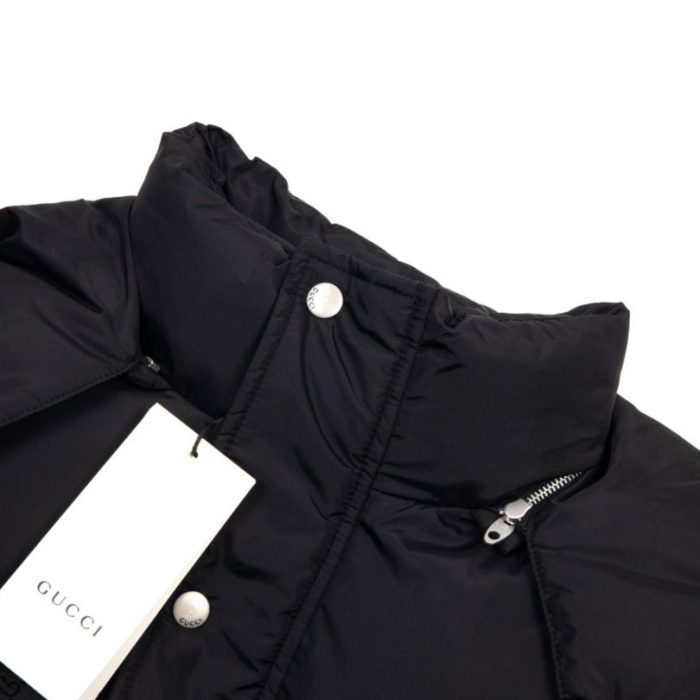 Jacket Gucci Puffer Monogram Black GC005 - Image 11