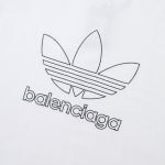 T-shirt Balenciaga x Adidas Trefoil Logo White BL004 - Image 4
