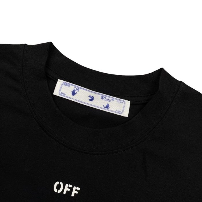 T-shirt Off-White Arrows Logo Black Oversized OFF004 - Image 5