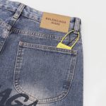 Jeans Balenciaga Logo Vintage Blue BL018 - Image 7