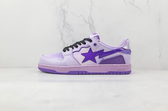 A Bathing Ape Bape SK8 Sta Purple - Image 4