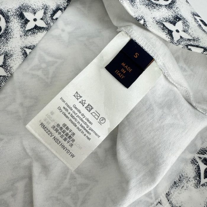 T-shirt Louis Vuitton Monogram White Deep Black - Image 8