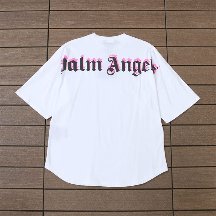 T-shirt Palm Angels Double Logo Oversized - Image 4