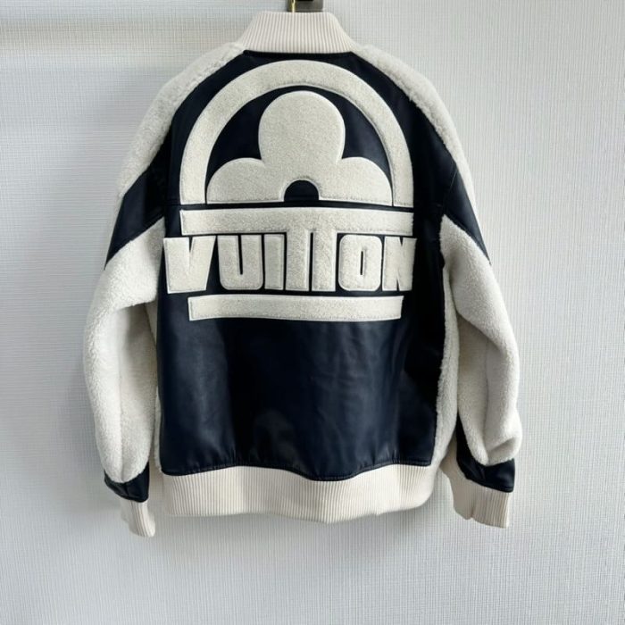 Jacket Louis Vuitton Leather Mix Teddy - Image 3
