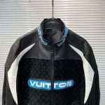 Jacket Louis Vuitton Leather Mix Biker - Image 4