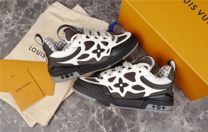 Louis Vuitton LV Skate Sneaker Grey White - Image 5