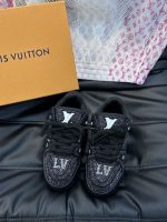 Louis Vuitton Black Crystal 'LV Trainer Maxi' - Image 2