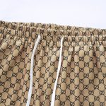 Pants Gucci Monogram Wide-Leg Beige GC053 - Image 5