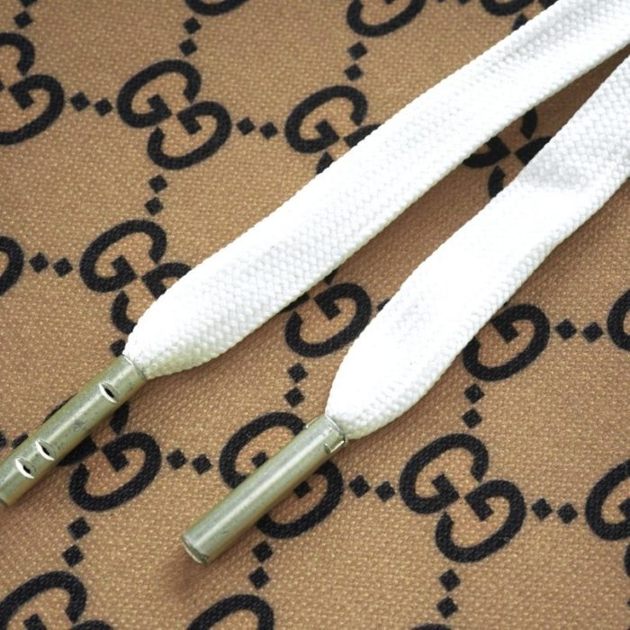 Pants Gucci Monogram Wide-Leg Beige GC053 - Image 7